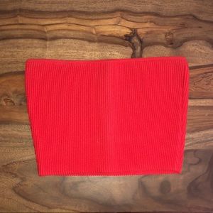 Aritzia babaton red bandeau top